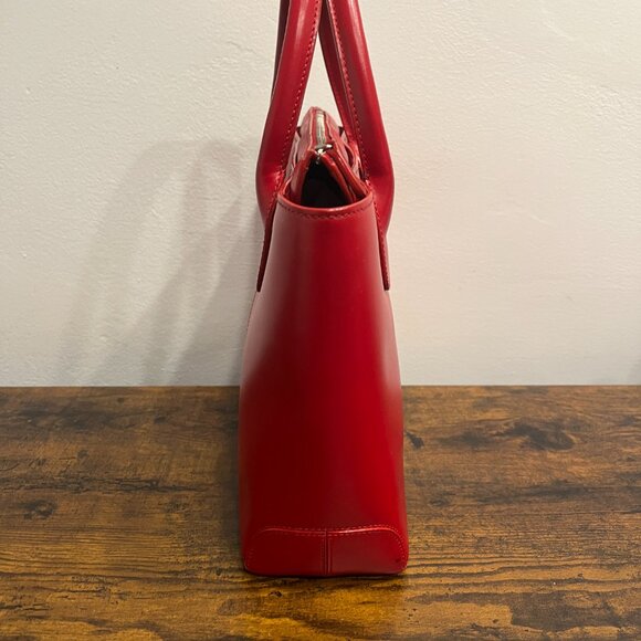 Tod’s Red Leather Top Handle Classic D-Bag - Picture 2 of 7